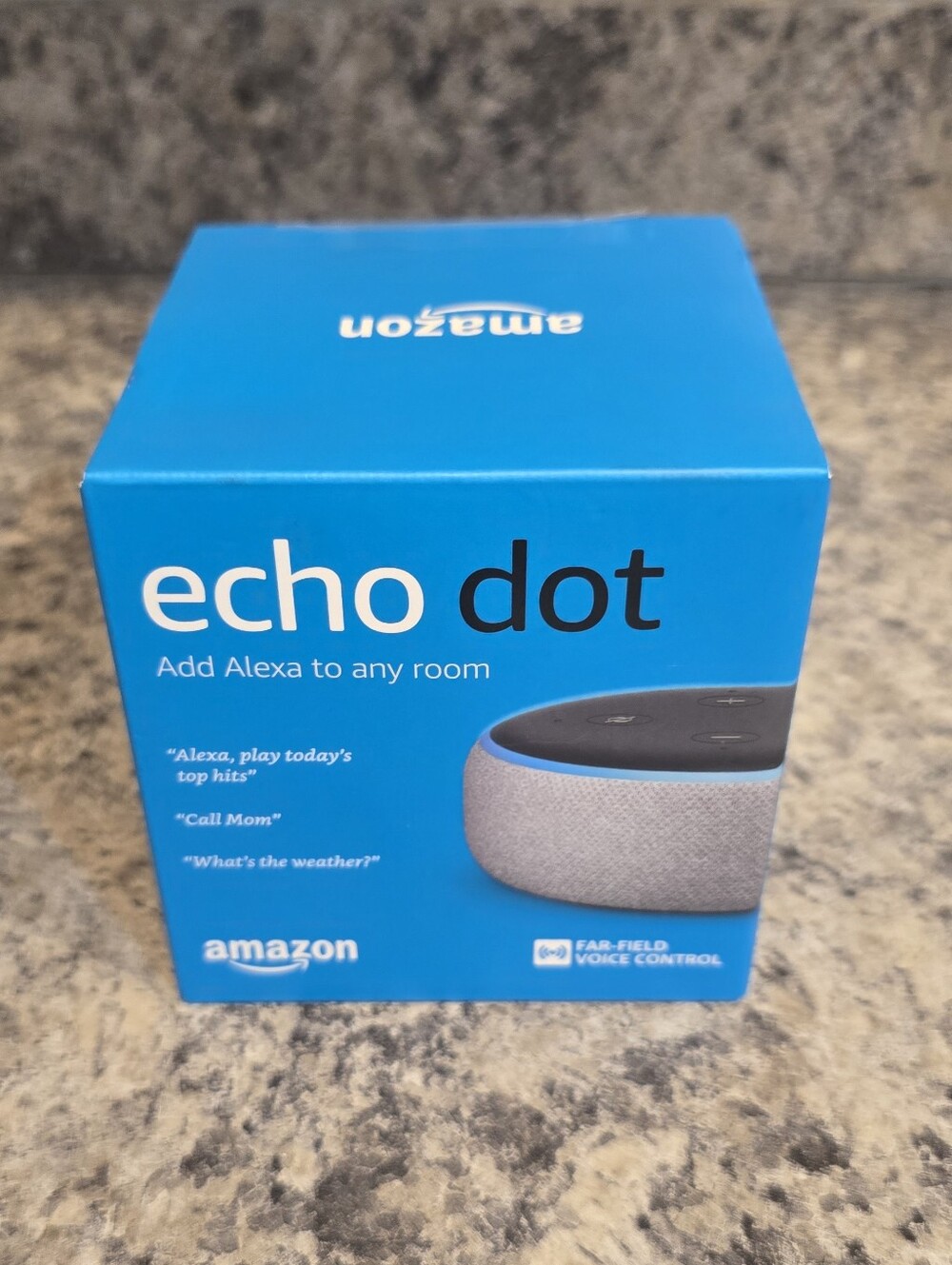 New Amazon Echo Dot (3rd Generation) Smart Speaker - Charcoal/Black Open Box